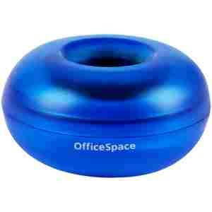 Скрепочница магнитная OfficeSpace, без скрепок, тонированная синяя, картонная коробка - фото 1 - id-p111767933