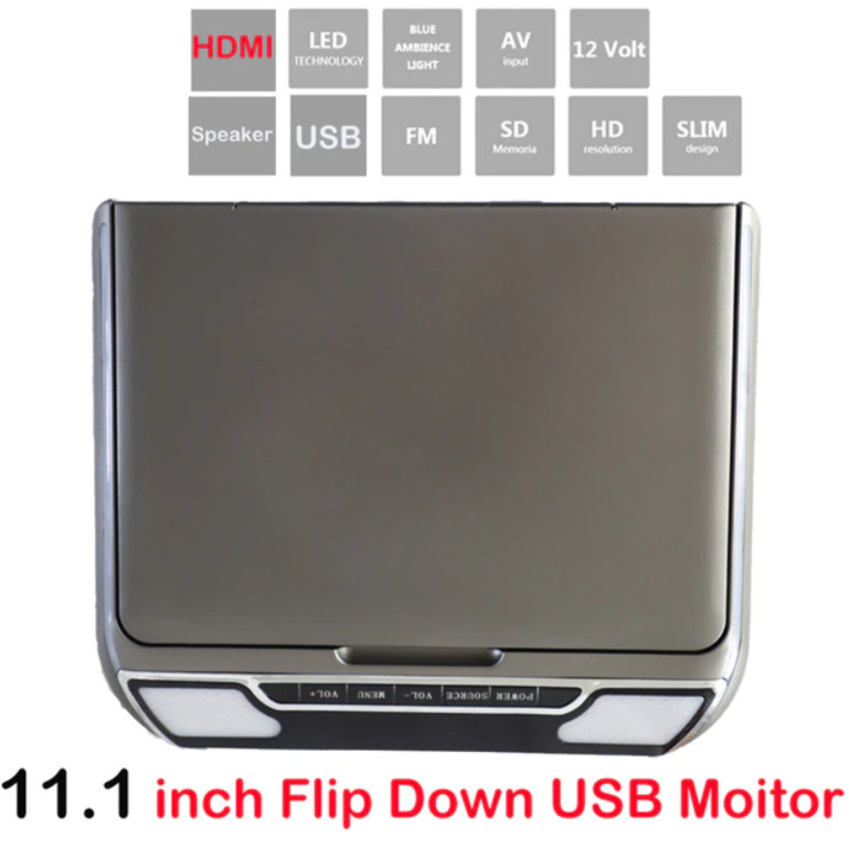 11" Дюймовый потолочный автомобильный монитор AVS11N + HDMI + USB + SD - фото 2 - id-p111769852