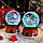 Музыкальный снежный шар "Дед Мороз с паровозиком и медвежонком", 12см. 2022А, фото 8