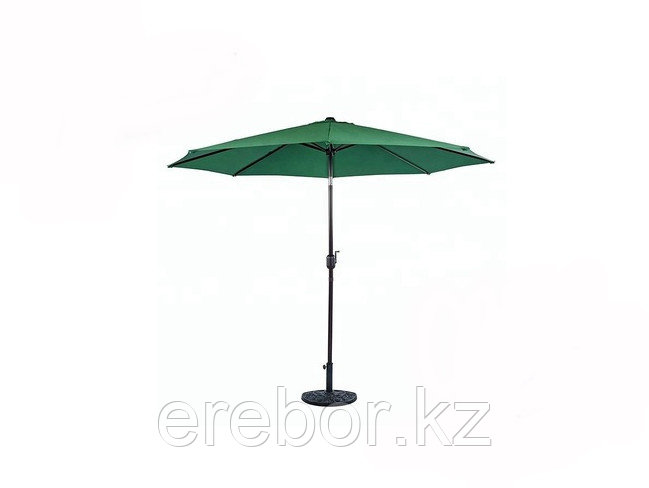 Зонт летний ART.Home с подставкой (d=2.7м), зеленый/бронза/бежевый - фото 2 - id-p111772860