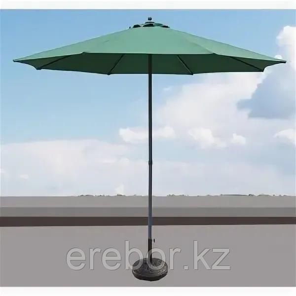 Зонт летний ART.Home с подставкой (d=2.7м), зеленый/бронза/бежевый - фото 4 - id-p111772860