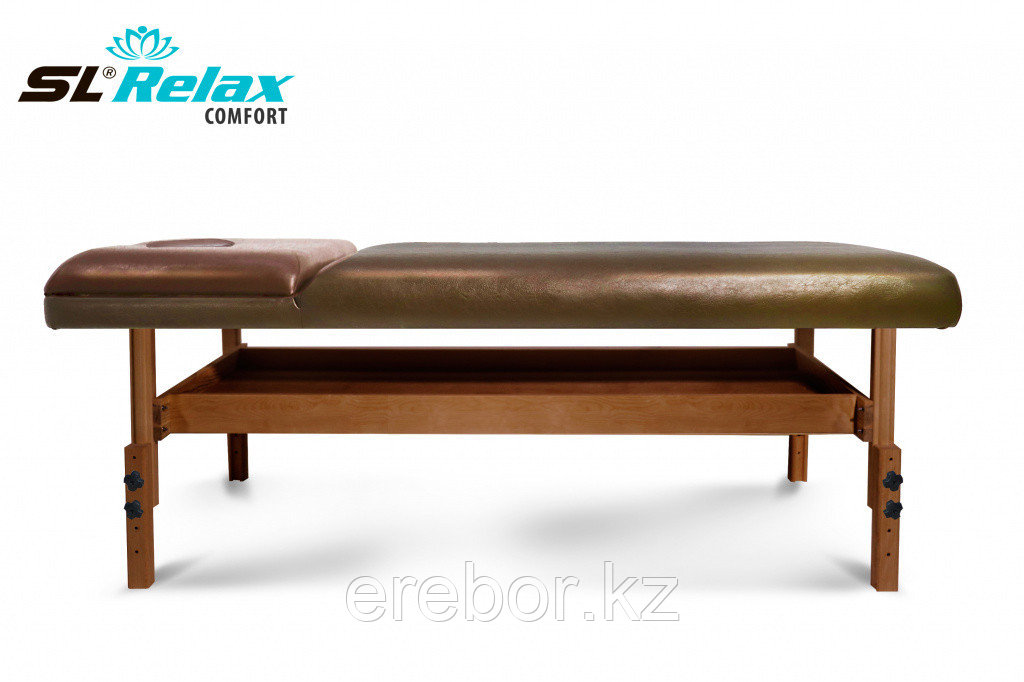 Массажный стол стационарный Comfort SLR-10 (коричневый) - фото 3 - id-p111773140