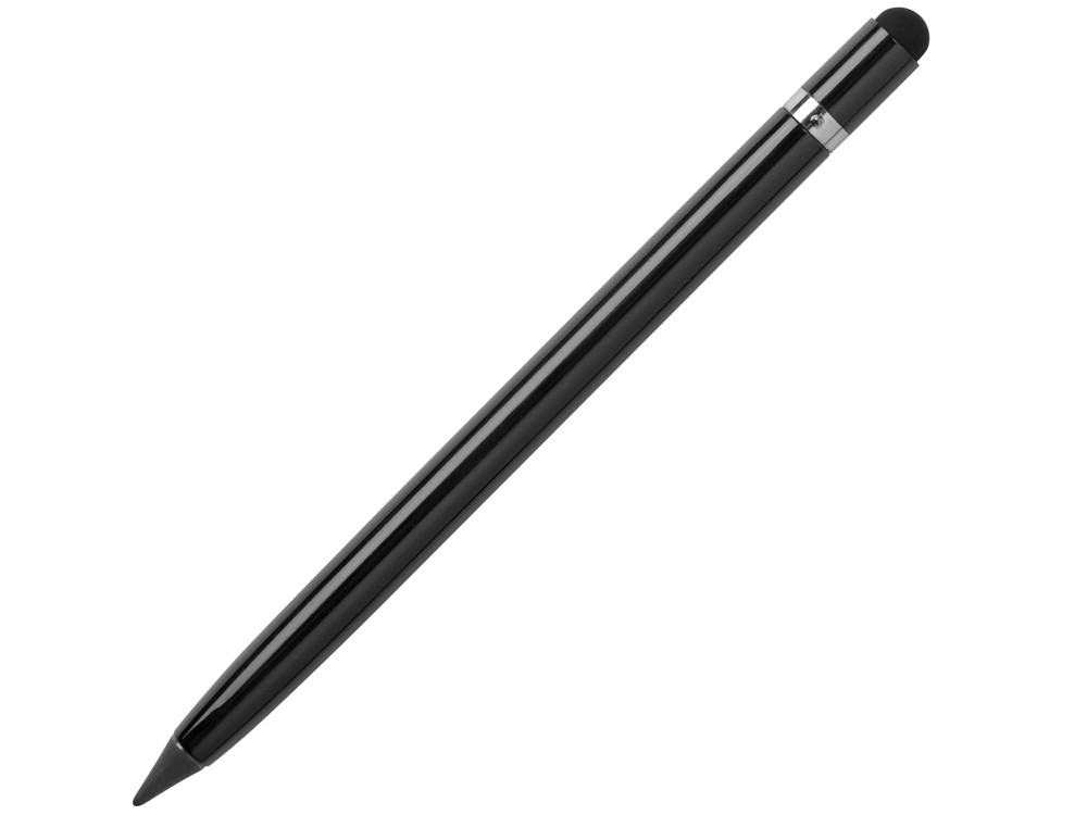 Вечный карандаш Eternal со стилусом и ластиком, черный - фото 1 - id-p111774953