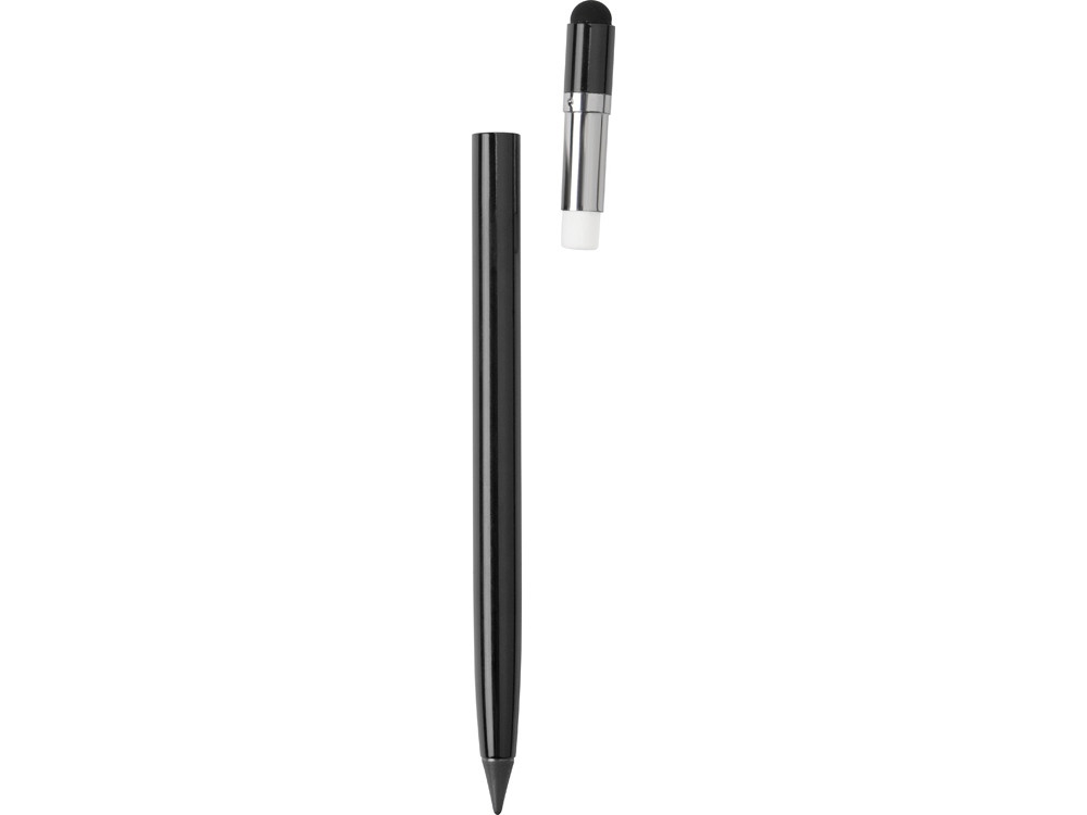 Вечный карандаш Eternal со стилусом и ластиком, черный - фото 3 - id-p111774953
