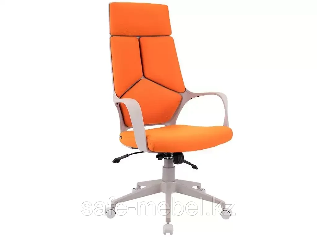 Кресло Trio Grey (ткань оранжевая) - фото 1 - id-p91883980