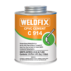 WELDFIX СPVC Can 473ml клей на основе растворителей