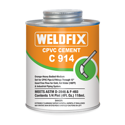 WELDFIX СPVC Can 473ml клей на основе растворителей, фото 2