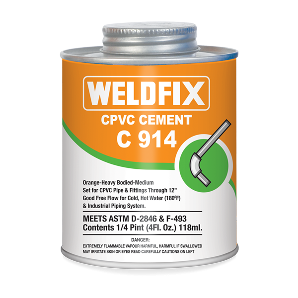 WELDFIX СPVC Can 473ml клей на основе растворителей