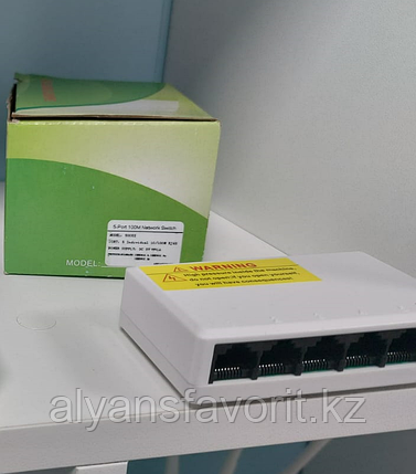 Коммутатор 5-Port 100M Network Smart Switch, фото 2