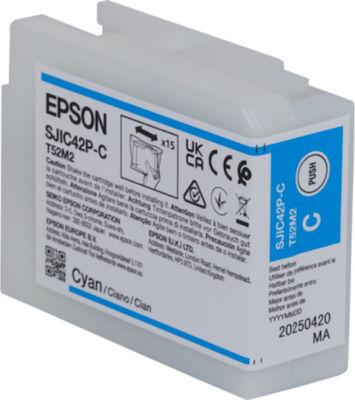 Epson C13T52M240 Картридж струйный SJIC42P-C for ColorWorks C4000e, голубой - фото 1 - id-p111776770