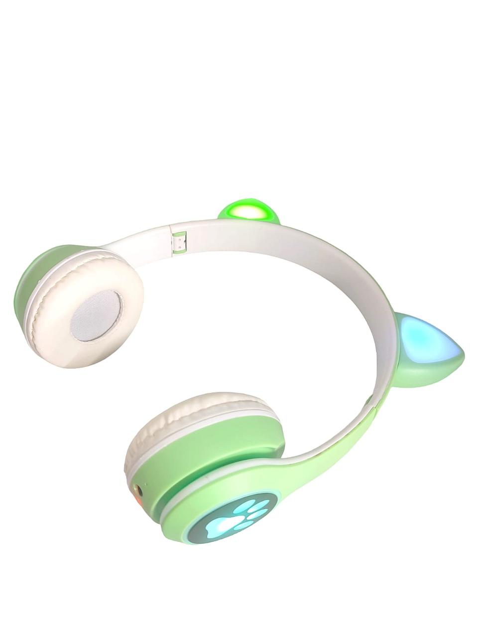 Bluetooth-гарнитура VIV-23M зеленые светящиеся кошачьи уши - фото 2 - id-p110330778