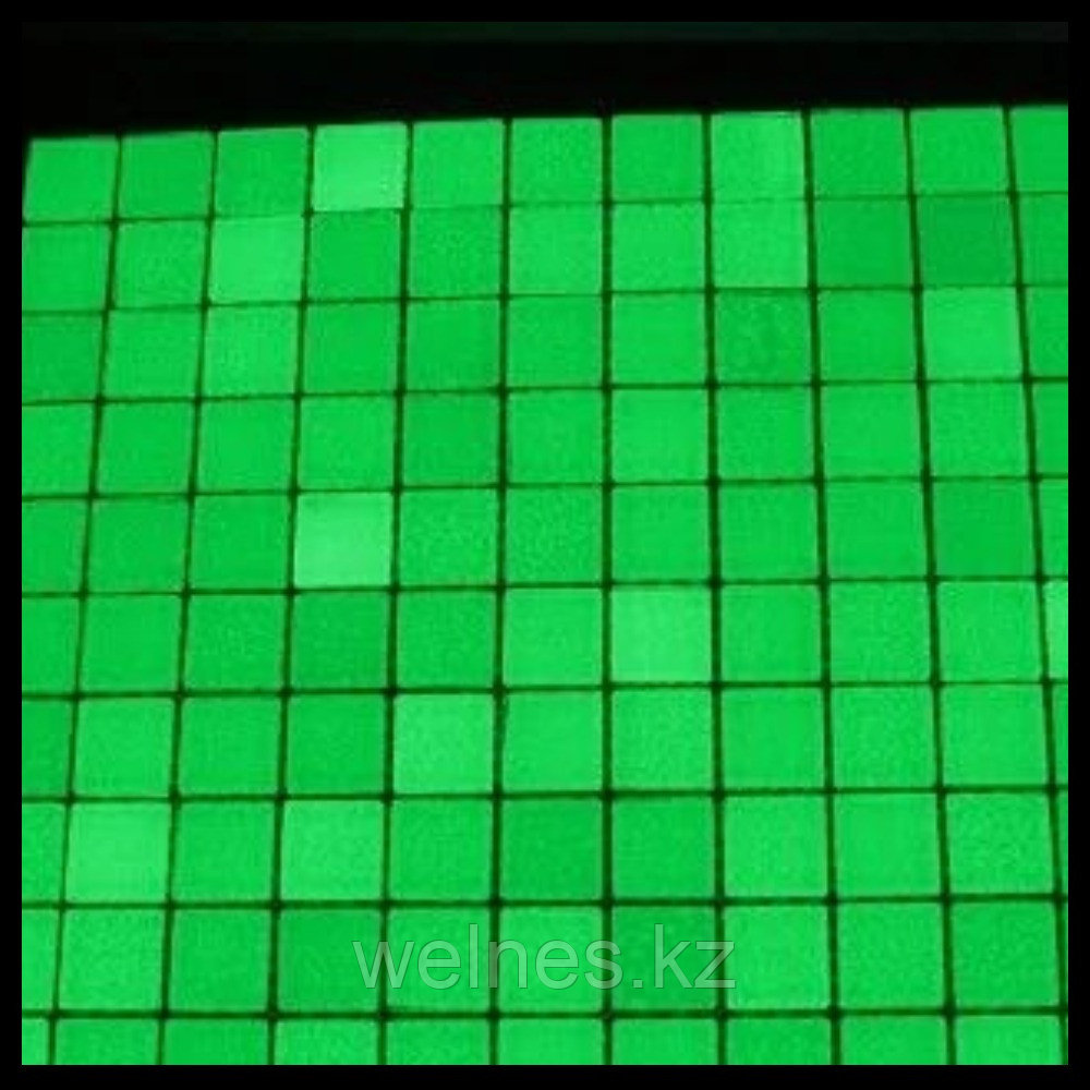 Стеклянная мозайка светящаяся в темноте для отделки бассейна (зеленое свечение)