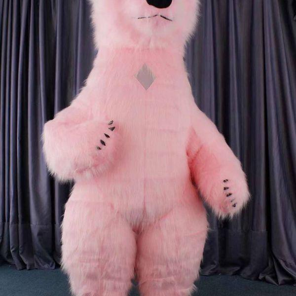 Надувной костюм Мишка Умка розовый 2.6 м - фото 1 - id-p111777239