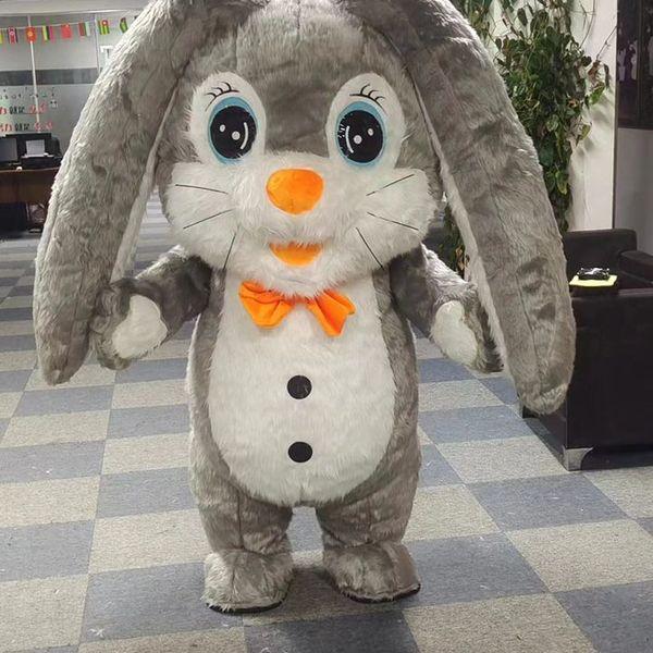 Надувной костюм Кролик с длинными ушами 2 м серый - фото 1 - id-p111777261