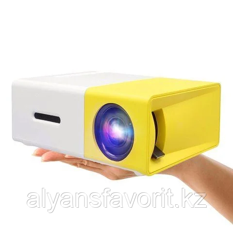 Проектор LED Projector YG300 с динамиком, плеером и аккумулятором {MP4, AVI, HDMI, AV, USB, microSD}