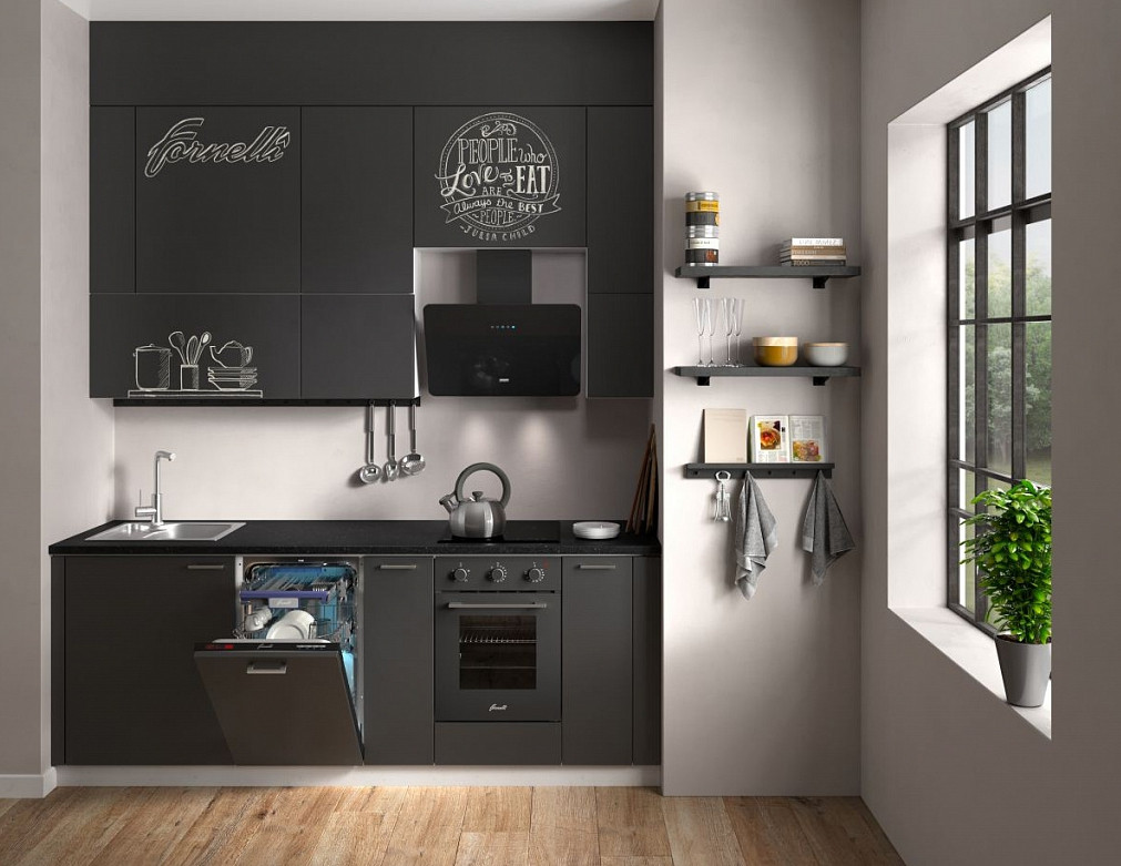 Кухонная вытяжка Krona LIORA 600 black S - фото 5 - id-p111777300