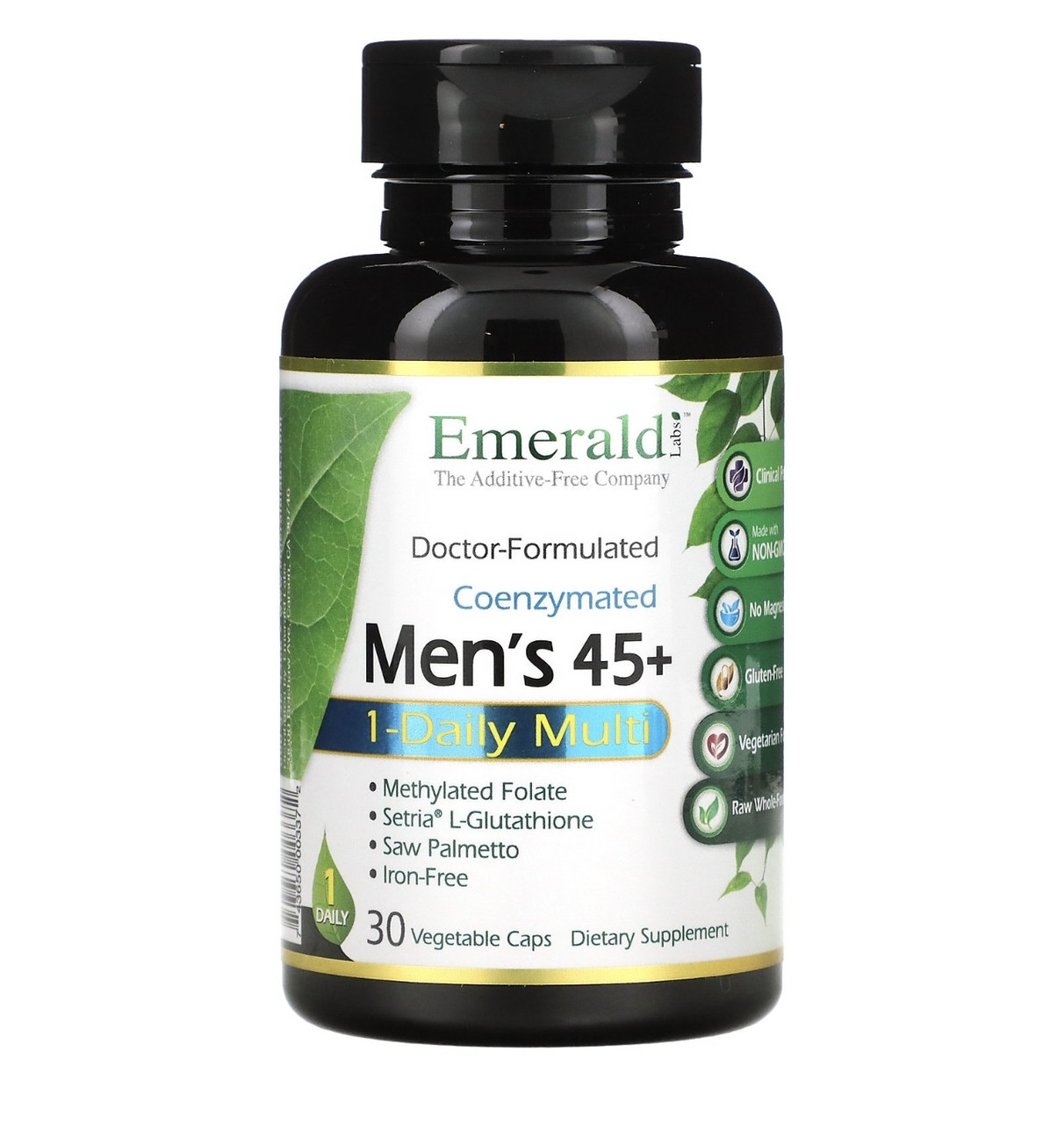 Emerald мультивитаминный комплекс для мужчин от 45 лет, 30 вегетарианских капчул - фото 1 - id-p111777631