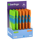 Ручка шариковая Berlingo "Initial" светло-синяя, 0.7мм, для левшей и правшей (ассорти), фото 3