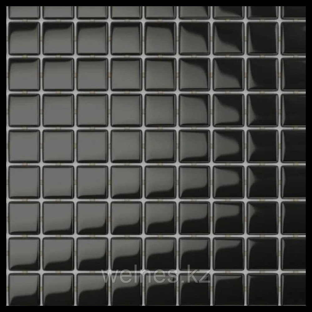 Стеклянная мозайка для бассейна Antarra Mono ST012 (Коллекция Mono, цвет - чёрная)