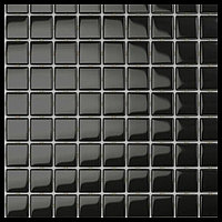 Стеклянная мозайка для бассейна Antarra Mono ST012 (Коллекция Mono, цвет - чёрная)