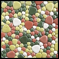 Стеклянная мозайка для бассейна Antarra Drops Mix DIR029-033-023-046 (Коллекция Drops Mix, зелёно-красная)
