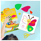 Цветная бумага флуоресцентная самоклеящаяся А4, Мульти-Пульти, 8л., 4цв., в папке, "Приключение Енот, фото 7