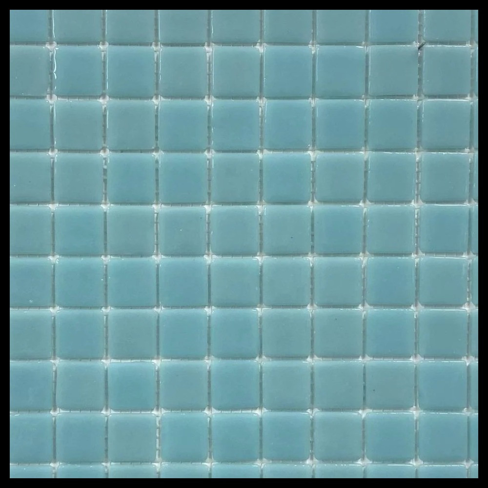 Стеклянная мозайка для бассейна Antarra Mono ST002 (Коллекция Mono, цвет - светло-бирюзовая), фото 1
