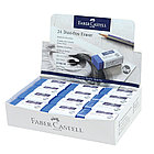 Ластик Faber-Castell "Dust-Free", прямоугольный, картонный футляр, 45*22*13мм, синий, фото 2