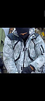 Костюм зимний для охоты и рыбалки Brutal Lifestyle белый расцветка лед L-размер 48-50