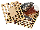 Набор мыла ручной работы Пиво и рыба, в деревянной коробке, фото 3