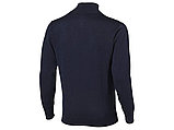 Пуловер Set с застежкой на четверть длины, т.синий/серый, фото 2