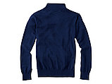 Пуловер Set с застежкой на четверть длины, т.синий/серый, фото 4