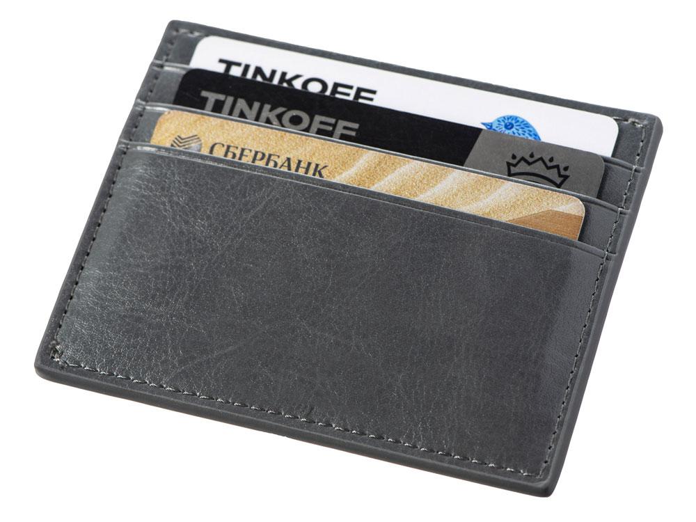 Картхолдер для 6 пластиковых карт с RFID-защитой Fabrizio, серый - фото 2 - id-p111812012