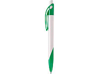 Ручка шариковая, ручка шариковая Тироль, белый/зеленый