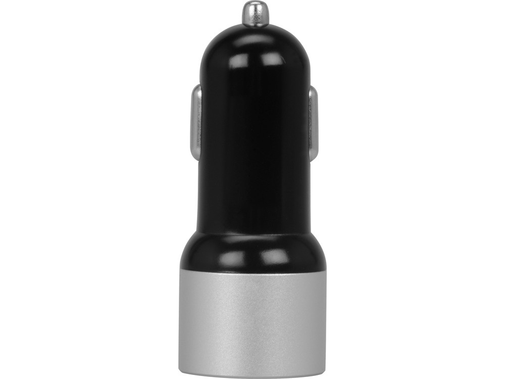 Адаптер автомобильный USB с функцией быстрой зарядки QC 3.0 TraffIQ, черный/серебристый - фото 4 - id-p111793031