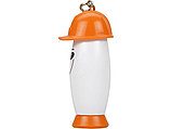 Брелок-фонарик с ручкой в виде человечка в каске, белый/оранжевый, фото 6