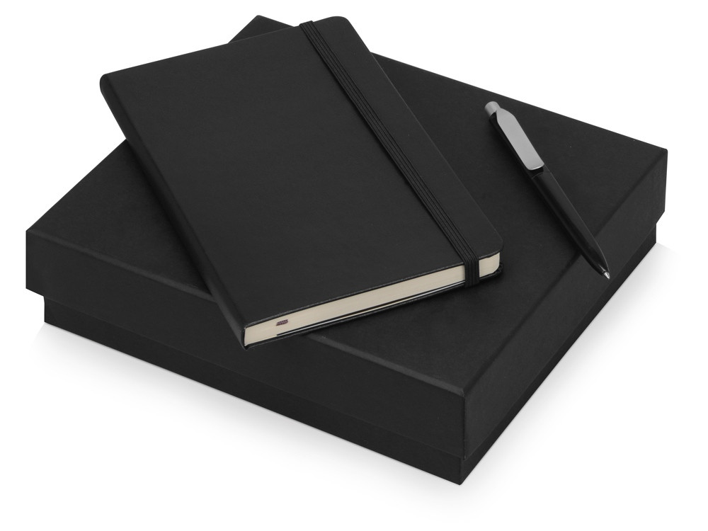 Подарочный набор Moleskine Picasso с блокнотом А5 и ручкой, черный - фото 1 - id-p111791044