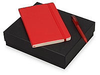 А5 жұмсақ дәптері мен қаламы бар Moleskine Amelie сыйлық жинағы, қызыл