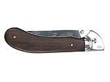 Нож складной Stinger, 105 мм, (серебристый), материал рукояти: сталь/дерево (серебристо-коричневый), фото 2