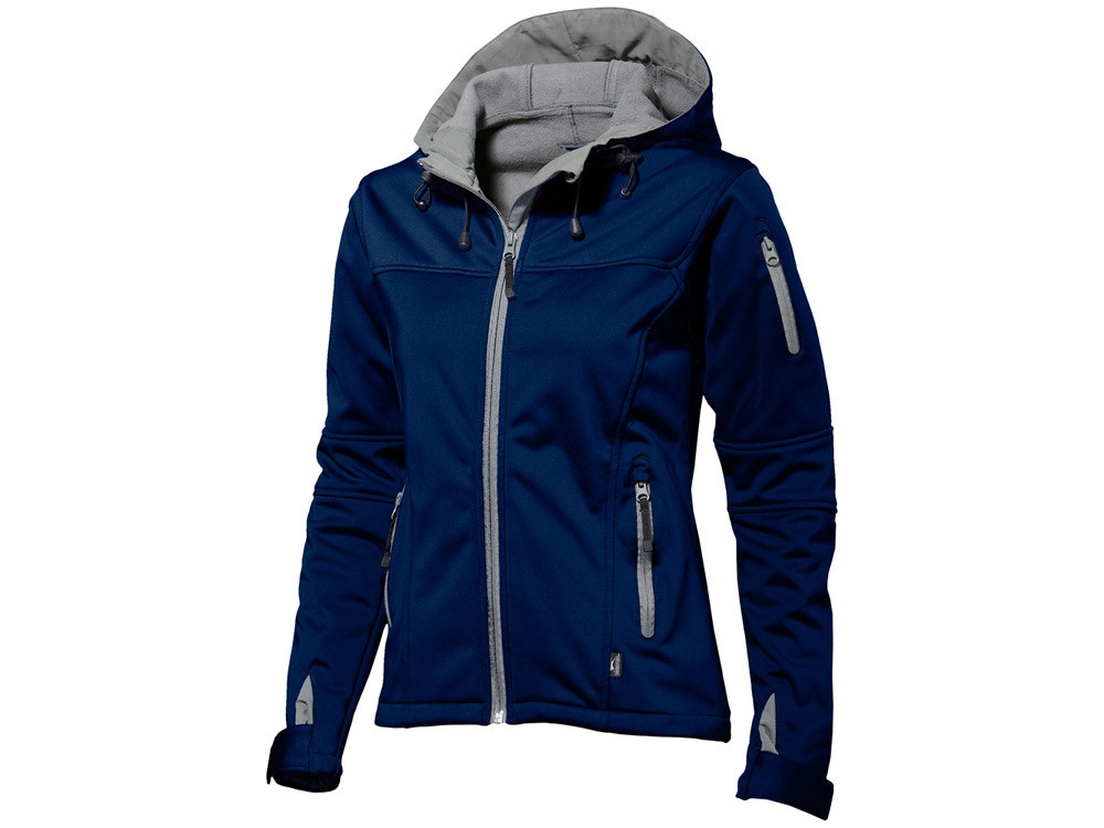 Куртка софтшел Match женская, темно-синий/серый - фото 1 - id-p111781091