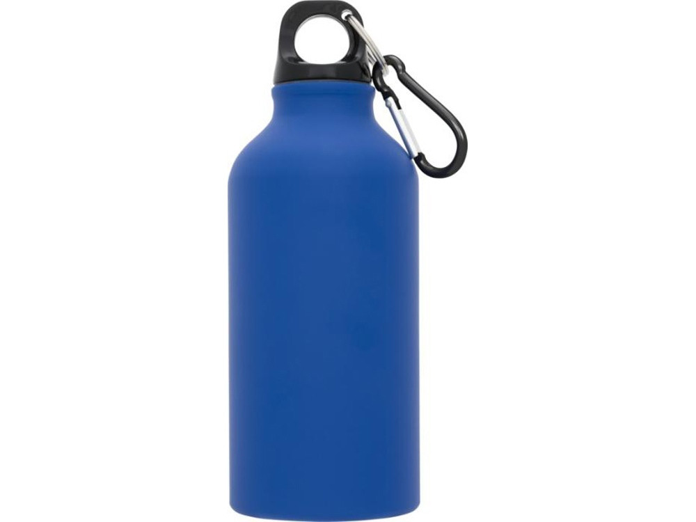 Матовая спортивная бутылка Oregon с карабином и объемом 400 мл, синий - фото 2 - id-p111791096