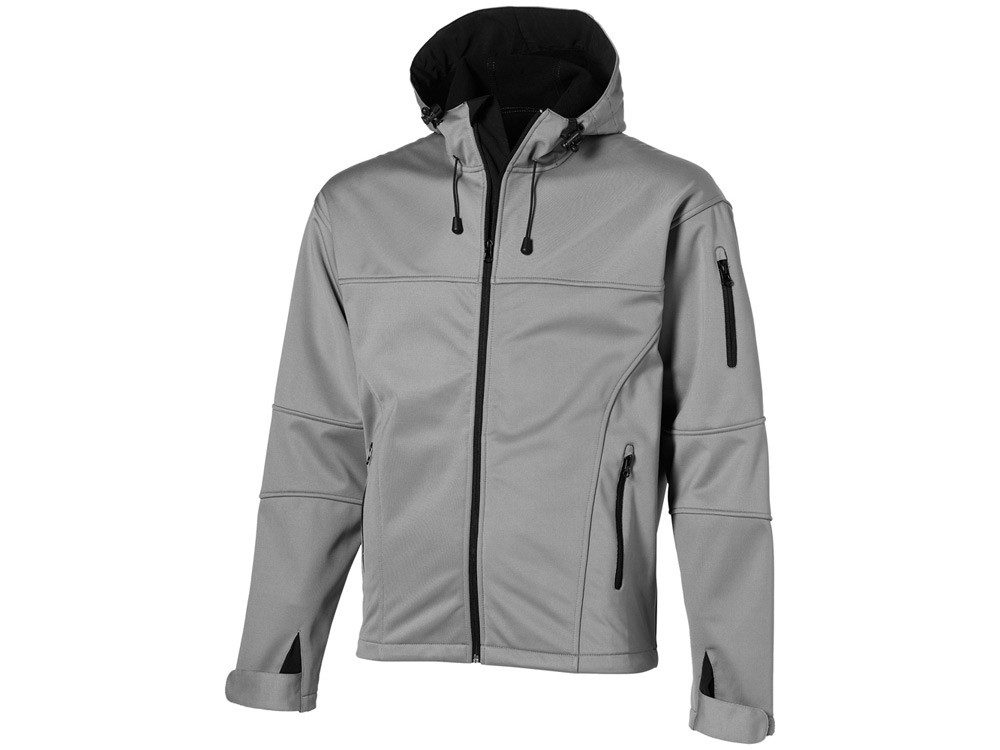 Куртка софтшел Match мужская, серый/черный - фото 1 - id-p111781107