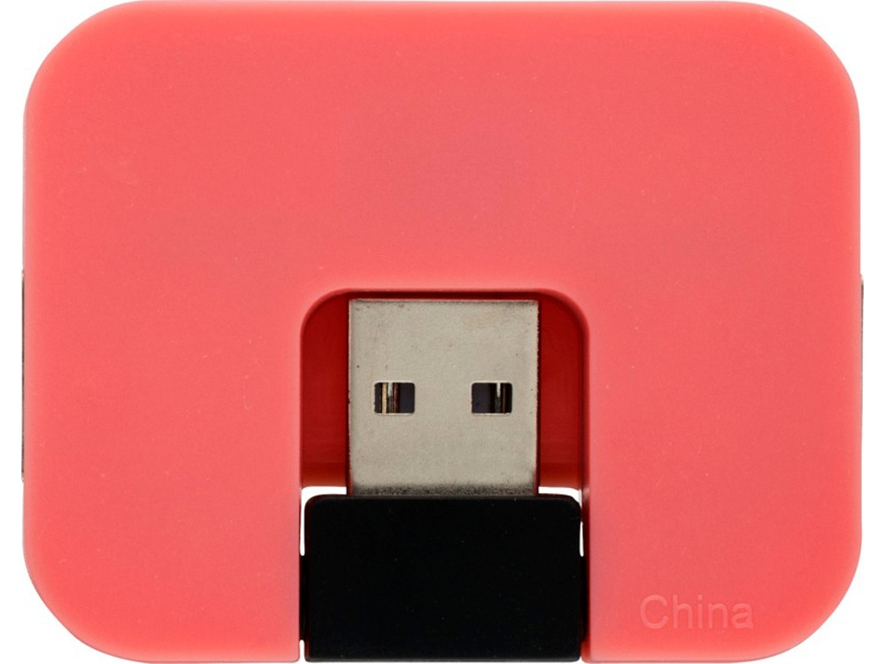 USB Hub Gaia на 4 порта, розовый - фото 2 - id-p111785109
