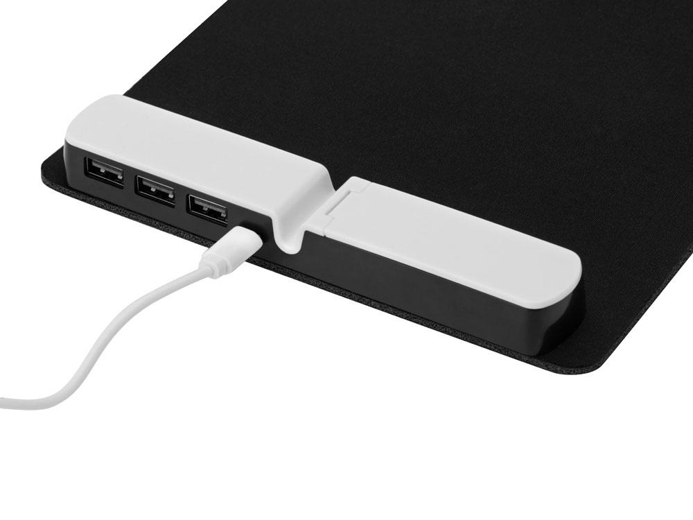 Коврик для мыши со встроенным USB-хабом Plug - фото 4 - id-p111793101