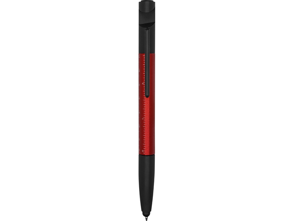 Ручка-стилус пластиковая шариковая многофункциональная (6 функций) Multy, красный - фото 2 - id-p111807097