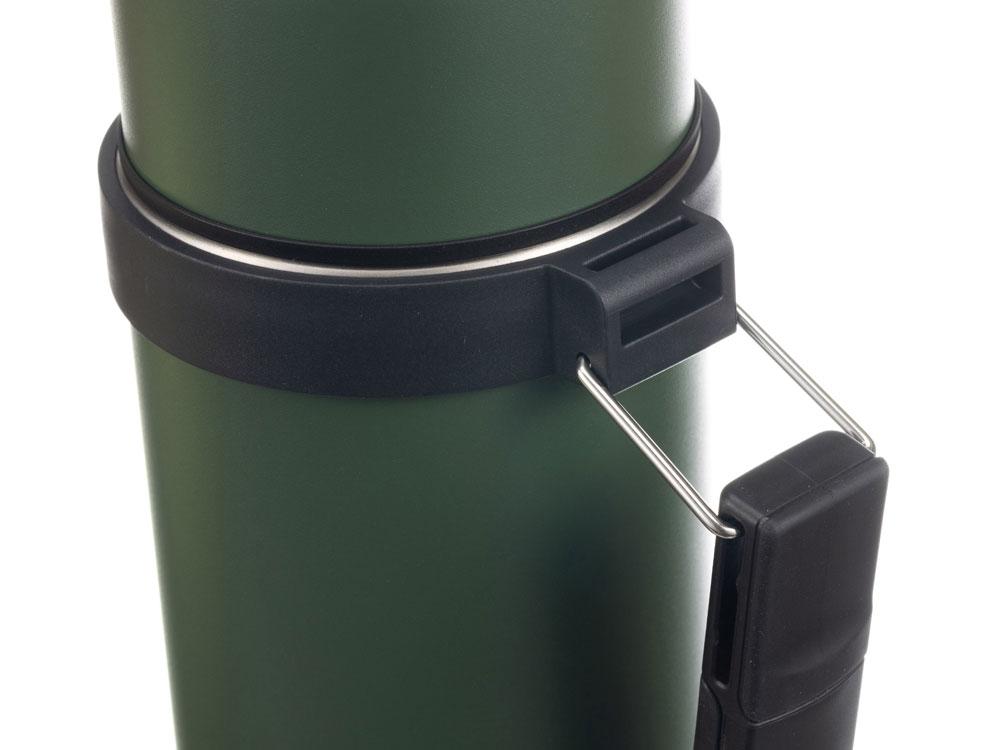 Термос Stinger, 1,2 л, широкий с ручкой, нержавеющая сталь, зелёный, 12,4 х 10,2 х 31,8 см - фото 4 - id-p111820119