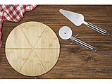Бамбуковая лопатка для пиццы Mangiary с инструментами, natural, фото 4