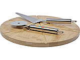 Бамбуковая лопатка для пиццы Mangiary с инструментами, natural, фото 5