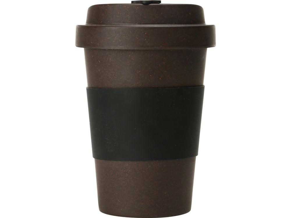 Стакан из кофе с силиконовой манжетой Latte, коричневый - фото 4 - id-p111798146