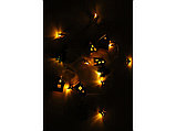 Елочная гирлянда с лампочками Новогодняя цветная + деревянная коробка с наполнителем-стружкой Ларь, фото 4